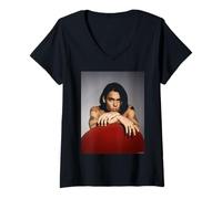 Femme Cry-Baby Acteur Johnny Depp par Michael Grecco T-Shirt avec Col en V