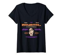 Femme Crystal Mind - Streetwear pour l'an 2000 T-Shirt avec Col en V