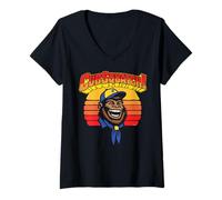 Femme CubSquatch! Funny Sasquatch Cub Scout Scouting Bigfoot T-Shirt avec Col en V