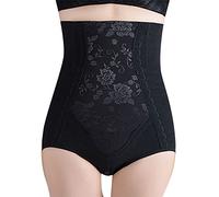 Femme Culotte Sculptante Gainante Minceur Panty Gaine Amincissante Ventre Plat Taille Haute Shapewear Noir 5XL