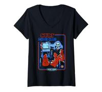 Femme Cult Movie Club Poltergeist Retro Vintage Funny Adult Humor T-Shirt avec Col en V