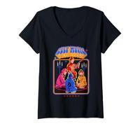 Femme Cult Music Sing-Along Occult Horror Retro Funny Adult Humor T-Shirt avec Col en V