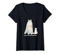 Femme Cute Ghost Bread Era, Je Mets Mon âme dans Mon entrée au levain T-Shirt avec Col en V