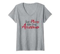 Femme Cute, Just a Nurse That Loves Arizona T-Shirt avec Col en V
