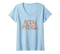 Femme Cute Petal Patrol I Do Crew Tribe Bridal My Future Mrs. Be T-Shirt avec Col en V
