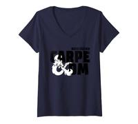 Femme D&D Carpe DM Diem Dungeon Master T-Shirt avec Col en V