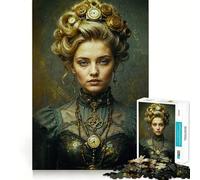 Femme Da Vinci Muse Puzzle 1000 pièces Jeu de réflexion et d'exercice Jeu d'emboîtement précis sans espaces Défi cérébral interactif pour la Maison (38x26cm)