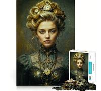 Femme Da Vinci Muse Puzzle 1000 pièces pour Adolescents Jeu de Construction Cognitive Zéro Espace Ajustement Parfait Compact et Amusant pour des Moments de Jeu en Famille (38x52cm)