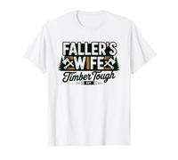 Femme D'abatteur Famille De Bucherons Bucheron Tronconneuse T-Shirt