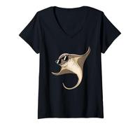 Femme Dabbing Stingray T-Shirt avec Col en V