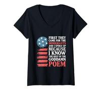 Femme d'abord, Ils sont Venus pour Les Immigrants et J'Ai parlé T-Shirt avec Col en V