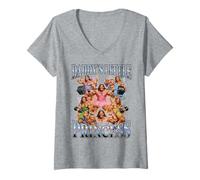 Femme Daddy's Little Princess Bootleg Fairy Haltérophilie Gay T-Shirt avec Col en V