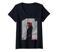 Femme Damon Albarn Blur, Chanteur de Britpop, en Direct d'Andy Willsher T-Shirt avec Col en V