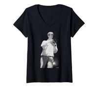Femme Damon Albarn Blur Live Britpop des années 90 par Andy Willsher T-Shirt avec Col en V