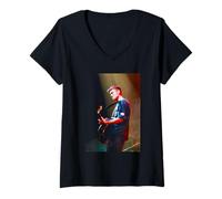 Femme Damon Albarn Blur Live Cardiff Arena 1997 Parklife T-Shirt avec Col en V