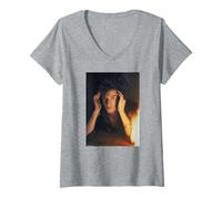 Femme Daniel Ash of Bauhaus Bela Lugosi's Dead par Michael Grecco T-Shirt avec Col en V