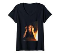 Femme Daniel Ash of Bauhaus Love and Rockets par Michael Grecco T-Shirt avec Col en V