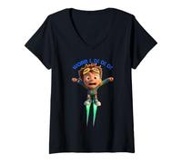 Femme Danny : « I Will Make, Ahh, The Portal of The Worr L D ! D ! » T-Shirt avec Col en V
