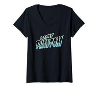 Femme Danny Phantom Classic TV Show Logo Retro Cartoon Network T-Shirt avec Col en V