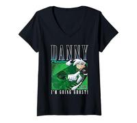 Femme Danny Phantom Going Ghost 90's Throwback Design Cartoon T-Shirt avec Col en V