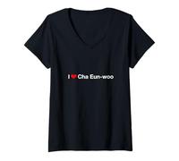 Femme Dans le cœur, Cha Eun-woo T-Shirt avec Col en V