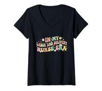 Femme dans ma Conception de l'ère des infirmières au Travail et à l'accouchement T-Shirt avec Col en V
