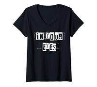 Femme dans tes Yeux T-Shirt avec Col en V