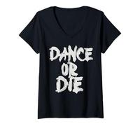 Femme Danse ou Meurt Mayhem Ball T-Shirt avec Col en V