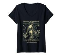 Femme Daphne Apollo Métamorphose Mythologie Grecque Transformation T-Shirt avec Col en V