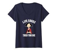 Femme Daria Life Sucks Jane T-Shirt avec Col en V