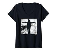 Femme Dave Gahan Depeche Mode Devotional Tour par Phil Nicholls T-Shirt avec Col en V