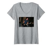 Femme Dave Grohl Foo Fighters en Votre Honneur Nirvana Andy Willsher T-Shirt avec Col en V