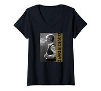 Femme David Bowie_012 T-Shirt avec Col en V