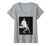 Femme David Bowie Elephant Man à Broadway 1980 T-Shirt avec Col en V