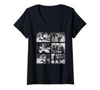 Femme David Bowie Lodger Feuille de Contact Duffy Archive Photographie T-Shirt avec Col en V