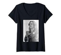 Femme David Coverdale, Chanteur Principal de Deep Purple, Burn, 1974 T-Shirt avec Col en V
