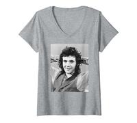 Femme David Essex City éteint Les lumières de la Rue 1976 T-Shirt avec Col en V