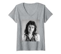 Femme David Essex Hold Me Close Chanteur Acteur par Allan Ballard T-Shirt avec Col en V