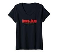 Femme Dawn of The Dead No More Room Front & Back T-Shirt avec Col en V