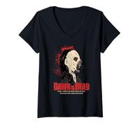 Femme Dawn of The Dead No More Room T-Shirt avec Col en V