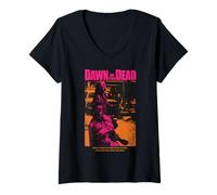 Femme Dawn of The Dead Walk The Earth T-Shirt avec Col en V