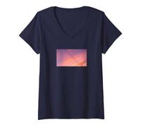 Femme Day is Done. T-Shirt avec Col en V
