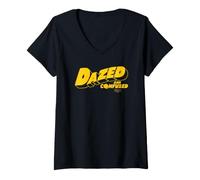 Femme Dazed and Confused Smiley T-Shirt avec Col en V