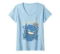 Femme DC Super Friends Batman Gotham City Hero T-Shirt avec Col en V