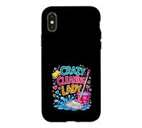 Femme de ménage drôle et Folle Coque pour iPhone X/XS