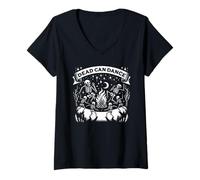 Femme Dead Can Dance Dark Humour Personnes gothiques T-Shirt avec Col en V