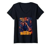 Femme Dead City Season 3 Poster T-Shirt avec Col en V