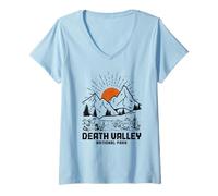 Femme Death Valley Californie, Parc National Montagnes Nevada T-Shirt avec Col en V