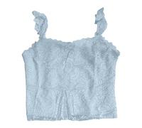 Femme Débardeur T-Shirt Doux et Confortable Lâches Haut Casual Lâches Haut Col V Crochet Tricot Debardeur Crochet Top Ete Fluide Ample Jogging Running Fitness Tank Top T-shirt de Plage #1