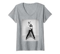 Femme Debbie Harry Blondie, chanteuse de Parallel Lines Era Allan Ballard T-Shirt avec Col en V